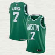 Jaylen Brown NO 7 Camiseta Boston Celtics Icon 2020-21 Verde