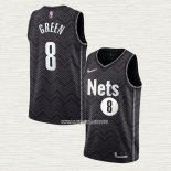 Jeff Green NO 8 Camiseta Brooklyn Nets Earned 2020-21 Negro