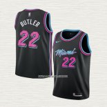 Jimmy Butler NO 22 Camiseta Nino Miami Heat Ciudad Negro