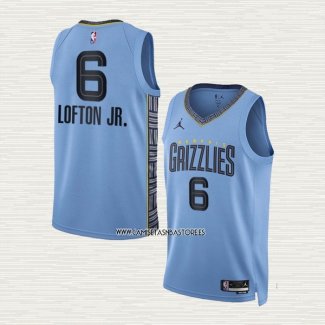 Kenneth Lofton JR. NO 6 Camiseta Memphis Grizzlies Statement 2022-23 Azul