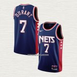 Kevin Durant NO 7 Camiseta Brooklyn Nets Ciudad 2021-22 Azul
