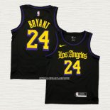 Kobe Bryant NO 24 Camiseta Los Angeles Lakers Ciudad 2019-20 Negro