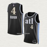 Kobe Bufkin NO 4 Camiseta Atlanta Hawks Ciudad 2023-24 Negro