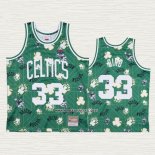 Larry Bird NO 33 Camiseta Boston Celtics Hardwood Classics Verde
