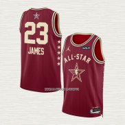 LeBron James NO 23 Camiseta Los Angeles Lakers All Star 2024 Rojo