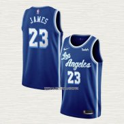 Lebron James NO 23 Camiseta Los Angeles Lakers Classic 2019-20 Azul