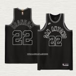 Malaki Branham NO 22 Camiseta San Antonio Spurs Classic Autentico 2022-23 Negro