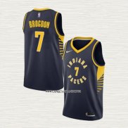 Malcolm Brogdon NO 7 Camiseta Indiana Pacers Icon Azul