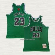 Michael Jordan NO 23 Camiseta Chicago Bulls Retro Verde