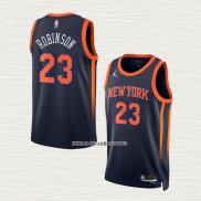 Mitchell Robinson NO 23 Camiseta New York Knicks Statement 2022-23 Negro