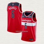 Montrezl Harrell NO 6 Camiseta Washington Wizards Icon 2020-21 Rojo