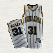 Reggie Miller NO 31 Camiseta Indiana Pacers Retro Blanco