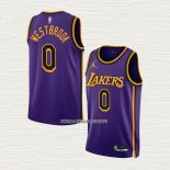 Russell Westbrook NO 0 Camiseta Los Angeles Lakers Statement 2022-23 Violeta