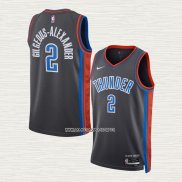 Shai Gilgeous-Alexander NO 2 Camiseta Oklahoma City Thunder Ciudad 2022-23 Gris