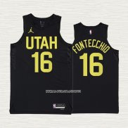 Simone Fontecchio NO 16 Camiseta Utah Jazz Statement 2022-23 Negro