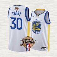 Stephen Curry NO 30 Camiseta Golden State Warriors Association 2022 NBA Finals Blanco