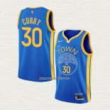Stephen Curry NO 30 Camiseta Golden State Warriors Earned 2022-23 Azul