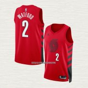 Trendon Watford NO 2 Camiseta Portland Trail Blazers Statement 2022-23 Rojo