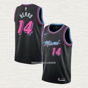 Tyler Herro NO 14 Camiseta Miami Heat Ciudad 2018-19 Negro