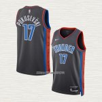Alekse Pokusevski NO 17 Camiseta Oklahoma City Thunder Ciudad 2022-23 Gris