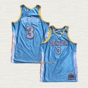 Allen Iverson NO 3 Camiseta Denver Nuggets Retro Azul