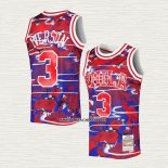 Allen Iverson NO 3 Camiseta Philadelphia 76ers Mitchell & Ness Lunar New Year Rojo