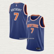 Carmelo Anthony NO 7 Camiseta New York Knicks Icon Azul