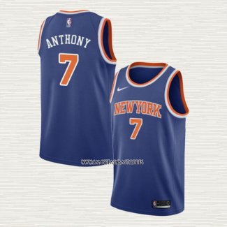 Carmelo Anthony NO 7 Camiseta New York Knicks Icon Azul
