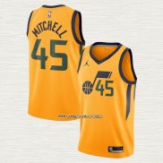 Donovan Mitchell NO 45 Camiseta Utah Jazz Statement 2020 Amarillo