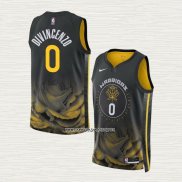 Donte Divincenzo NO 0 Camiseta Golden State Warriors Ciudad 2022-23 Negro