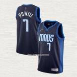 Dwight Powell NO 7 Camiseta Dallas Mavericks Earned 2020-21 Azul