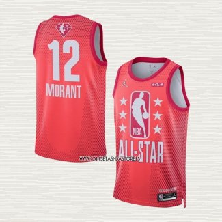 Ja Morant NO 12 Camiseta Memphis Grizzlies All Star 2022 Granate