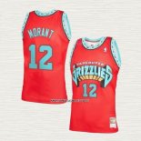 Ja Morant NO 12 Camiseta Memphis Grizzlies Mitchell & Ness 1998-99 Rojo
