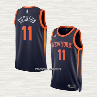 Jalen Brunson NO 11 Camiseta New York Knicks Statement 2022-23 Negro