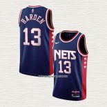 James Harden NO 13 Camiseta Brooklyn Nets Ciudad 2021-22 Azul