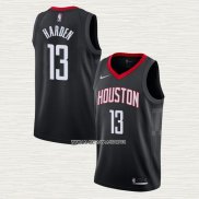 James Harden NO 13 Camiseta Houston Rockets Statement Negro