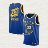 James Wiseman NO 33 Camiseta Golden State Warriors Hardwood Classics 2020 Azul