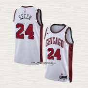 Javonte Green NO 24 Camiseta Chicago Bulls Ciudad 2022-23 Blanco