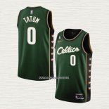 Jayson Tatum NO 0 Camiseta Boston Celtics Ciudad 2022-23 Verde