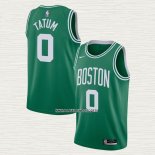 Jayson Tatum NO 0 Camiseta Boston Celtics Icon 2020-21 Verde