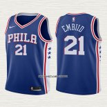 Joel Embiid NO 21 Camiseta Nino Philadelphia 76ers 2017-18 Azul