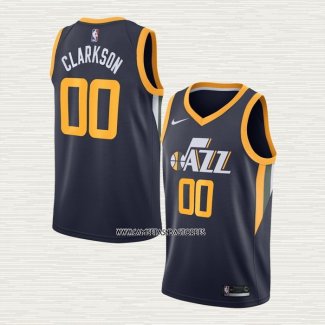 Jordan Clarkson NO 00 Camiseta Utah Jazz Icon Azul