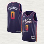 Jordan Goodwin NO 0 Camiseta Phoenix Suns Ciudad 2023-24 Violeta