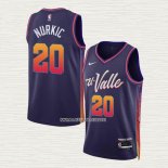 Jusuf Nurkic NO 20 Camiseta Phoenix Suns Ciudad 2023-24 Violeta