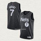 Kevin Durant NO 7 Camiseta Brooklyn Nets Earned 2020-21 Negro