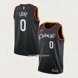 Kevin Love NO 0 Camiseta Cleveland Cavaliers Ciudad 2020-21 Negro
