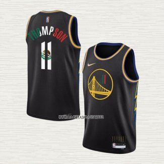 Klay Thompson NO 11 Camiseta Golden State Warriors Slam Dunk Special Mexico Edition 2022 Negro