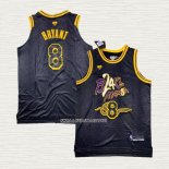 Kobe Bryant NO 8 Camiseta Los Angeles Lakers Black Mamba Snakeskin Negro