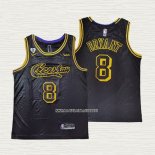 Kobe Bryant NO 8 Camiseta Los Angeles Lakers Crenshaw Black Mamba Negro