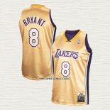 Kobe Bryant NO 8 Camiseta Los Angeles Lakers Mitchell & Ness Primera Oro